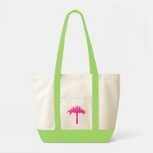 Tasche mit rosa Palmenbaum