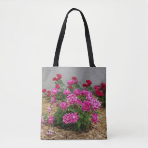 Tasche mit rosa Rosen bedruckt