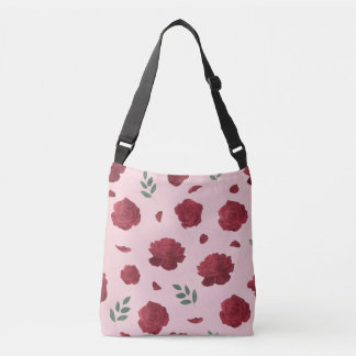 Tasche mit Rosenmuster Schultergurt | Tote Bag