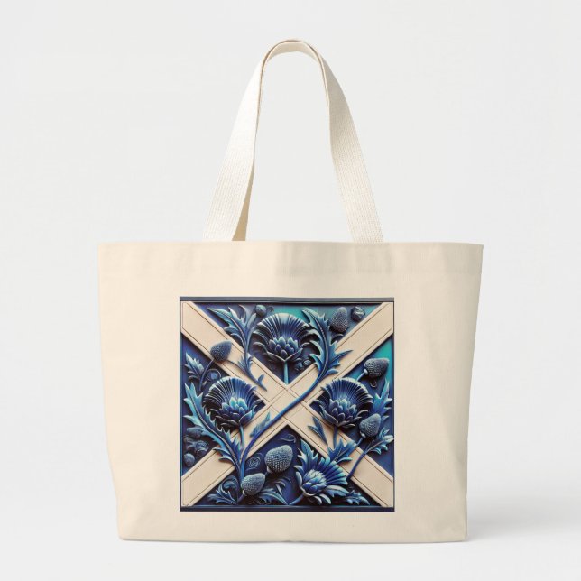 Tasche mit schottischem Thistles Design (Vorne)