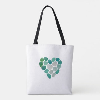 Tasche mit Seeglas-Design