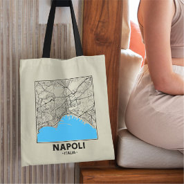 Tasche mit Stadtplan von Neapel, Italien