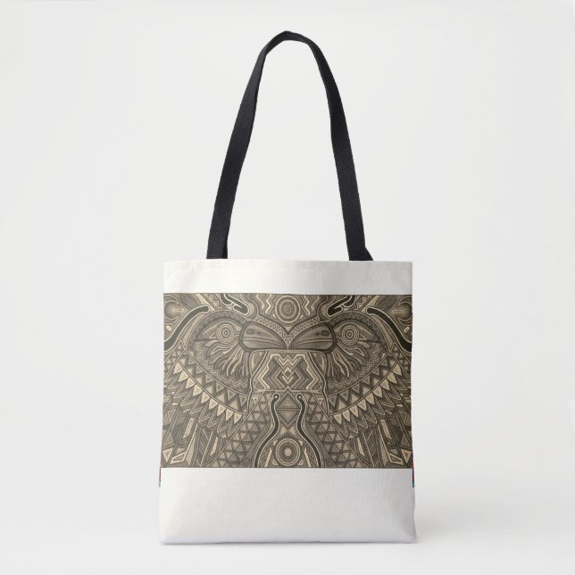 Tasche mit Stammesadler-Kunst (Vorderseite)