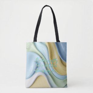 Tasche mit stilvollem abstraktem Grafikdruck