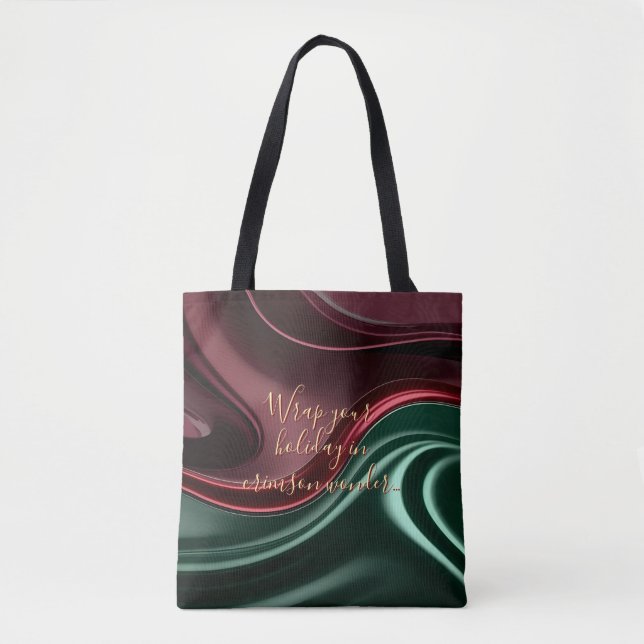Tasche mit stilvollem abstraktem Grafikdruck (Vorderseite)