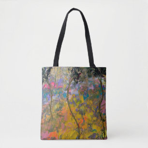 Tasche mit tanzenden Blumen