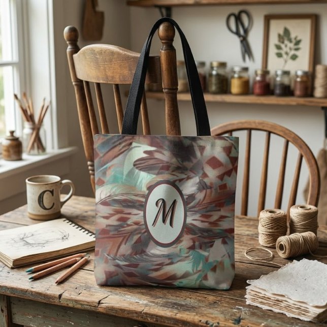 Tasche mit wirbelnden Südwestfedern (Von Creator hochgeladen)