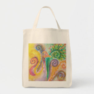 Tasche mit Wirblem buntem Vogel-Entwurf