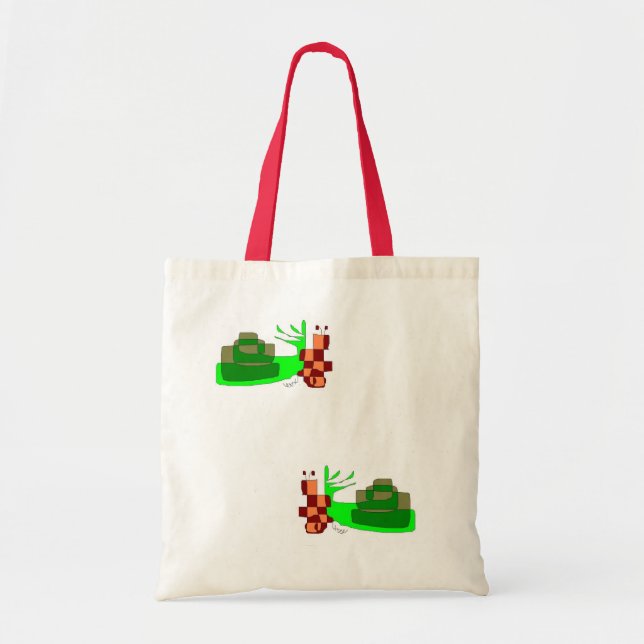 tasche mit zwei grünen Schnecken (Vorne)