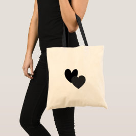 Tasche mit zwei Herzen