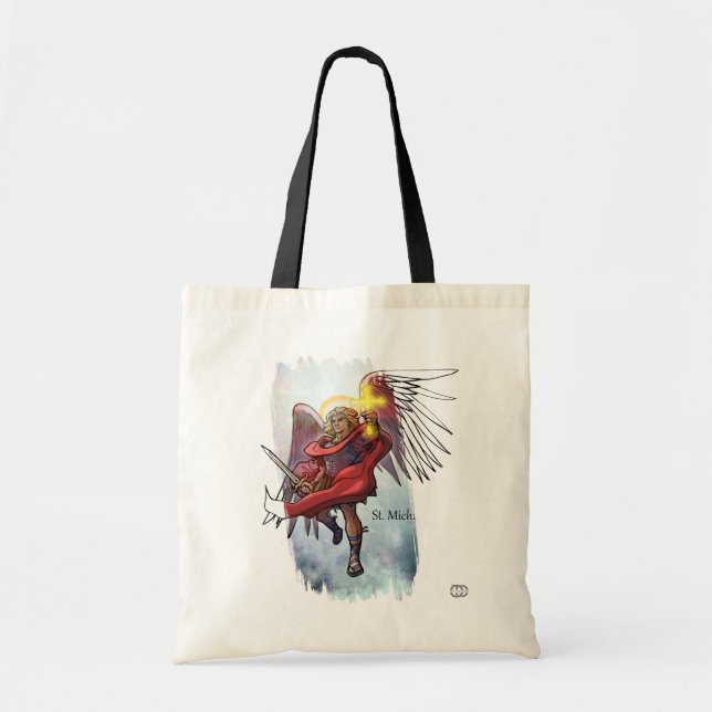 Tasche mit zwei Seiten mit dem Hl. Michael (Vorne)