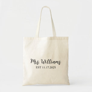 Tasche 'Mrs. Nachname Gründungsjahr', personalisie