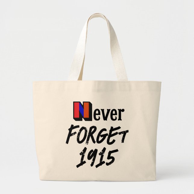 Tasche 'Niemals vergessen 1915' (Vorne)