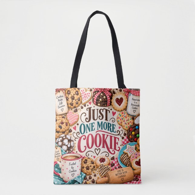 Tasche 'Nur noch ein Cookie' (Vorderseite)