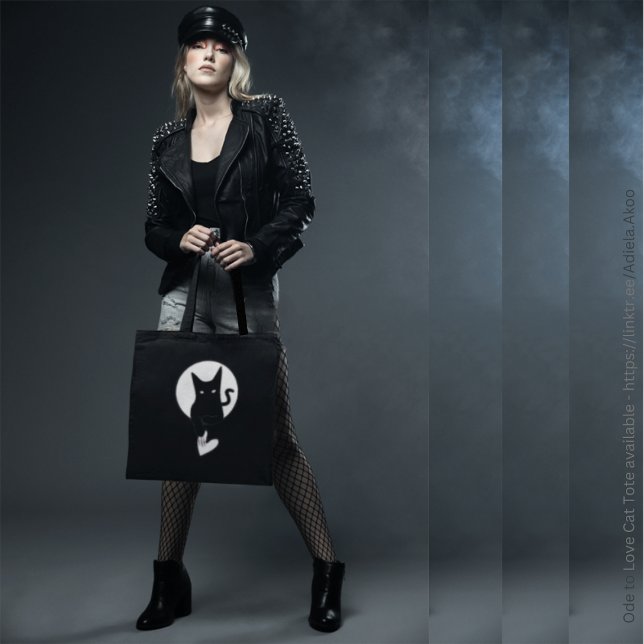 Tasche - Ode an die Liebe Katze von Poet Adiela Ak (Ode to Love Tote by Poet Adiela Akoo. LOVE it? GET it! Shop the collection for more wonderful finds!)