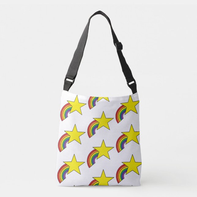 Tasche oder Karosseriebeutel mit Regenbogen und St (Vorderseite)