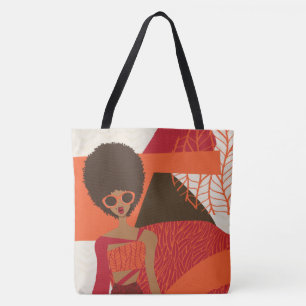 Tasche Orangen, Rot und Braun