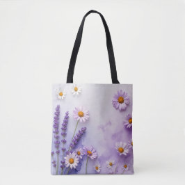 Tasche Pastel Violet Flower Garden