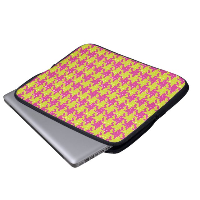 Tasche Pop Pied de Poule Laptop (Vorne Knopf)