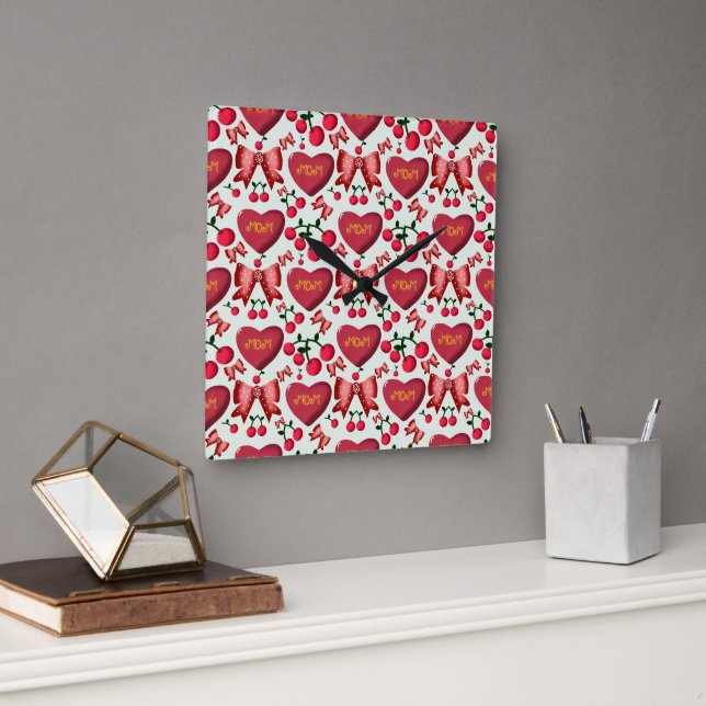 Tasche Quadratische Wanduhr (Büro)