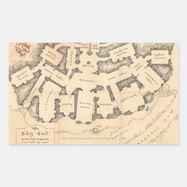 Tasche Rechteckiger Aufkleber (Vorderseite)