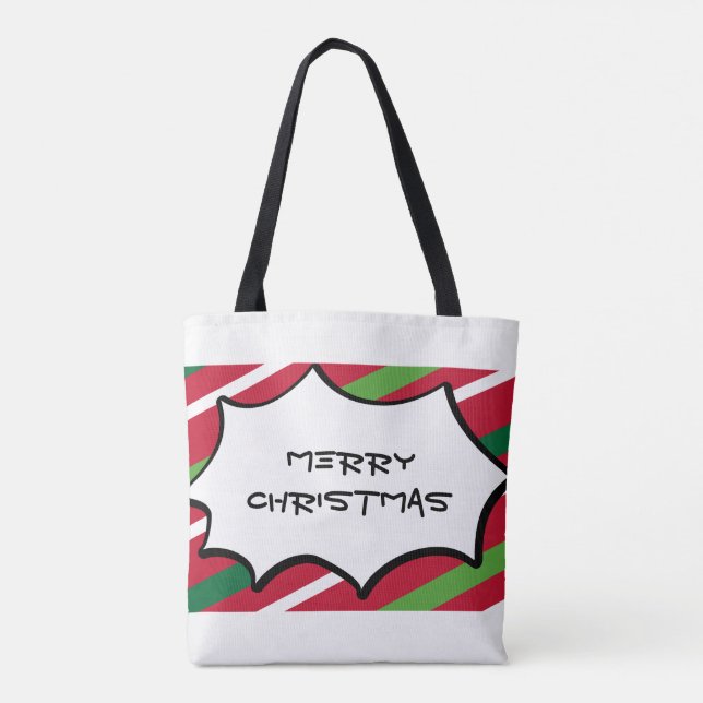 Tasche Rot und Grüner Streifen (Rückseite)