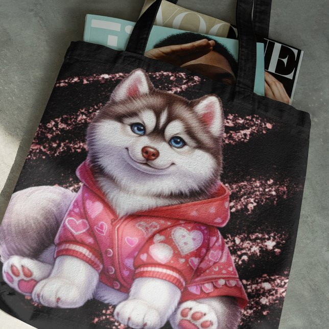 Tasche - Schwanz Waggin Liebe - Tasche ( A perfect accessory for any husky enthusiast or someone special in your life)