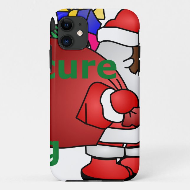 Tasche schwarzen Santa sichern Case-Mate iPhone Hülle (Rückseite)