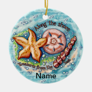 Tasche Seashell Treasures Keramik Ornament