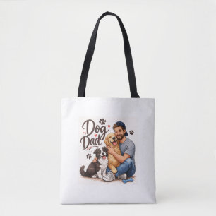 Tasche 'Stolzer Hundepapa' – Süße Geschenktasche f