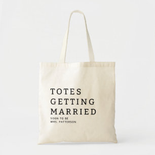 Tasche 'Totes Getting Married' Name der Braut Hoch