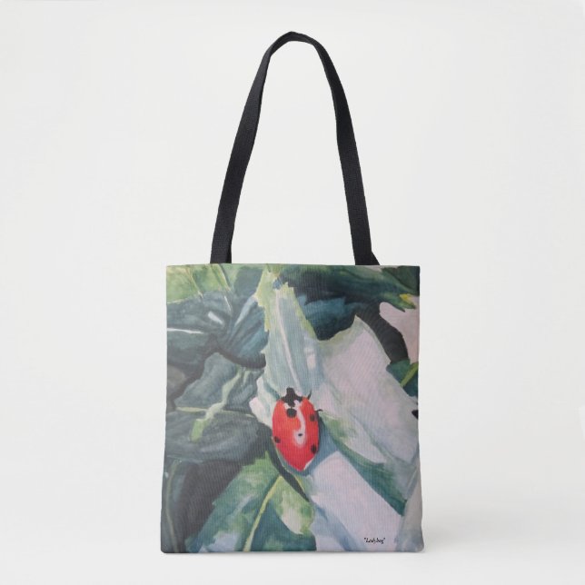 Tasche, Überall, "Ladybug" von Amber Larsen Tote B (Vorderseite)