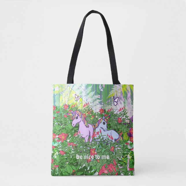 Tasche Unicorn Garden (Vorderseite)