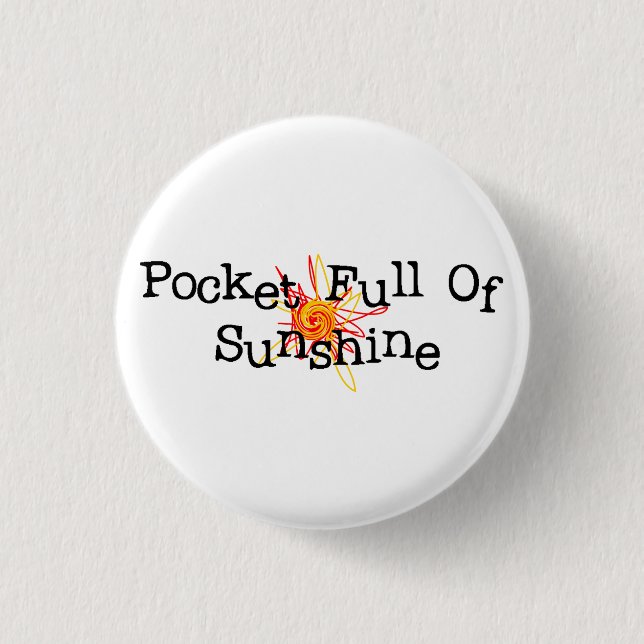 Tasche voll des Sonnenschein-Buttons Button (Vorderseite)