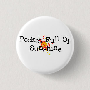 Tasche voll des Sonnenschein-Buttons Button