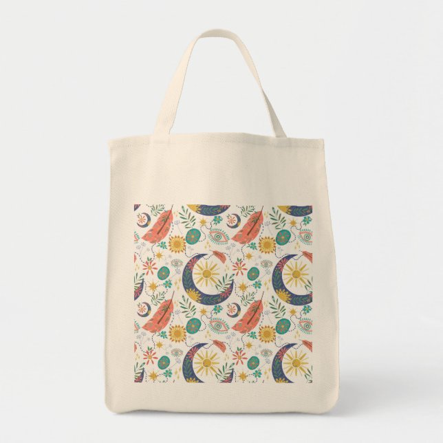 Tasche voller Glitzern Himmelsboho-Tragetasche (Vorne)