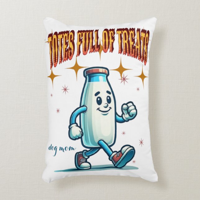 Tasche voller Leckereien - Funny Dog Quote Kissen  (Vorderseite(Vertikal))