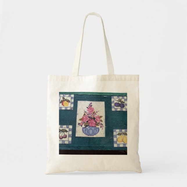 Tasche von Blume und FruchtCollage (Vorne)