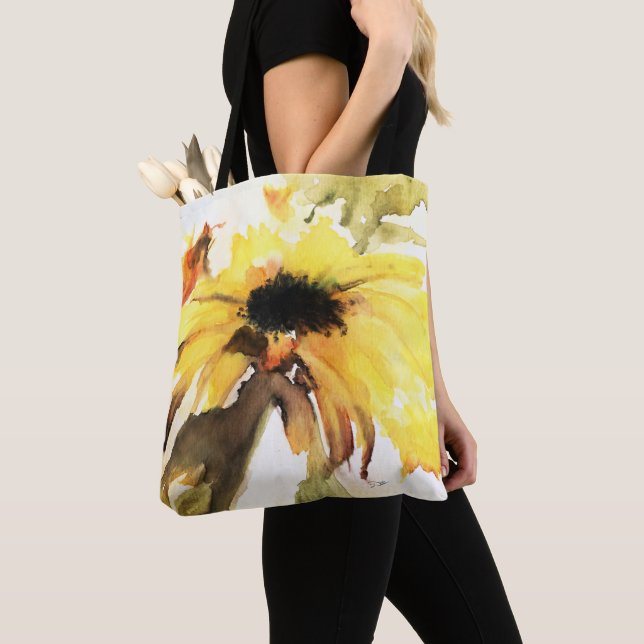 Tasche von Sonnenblumen (Von Nahem)