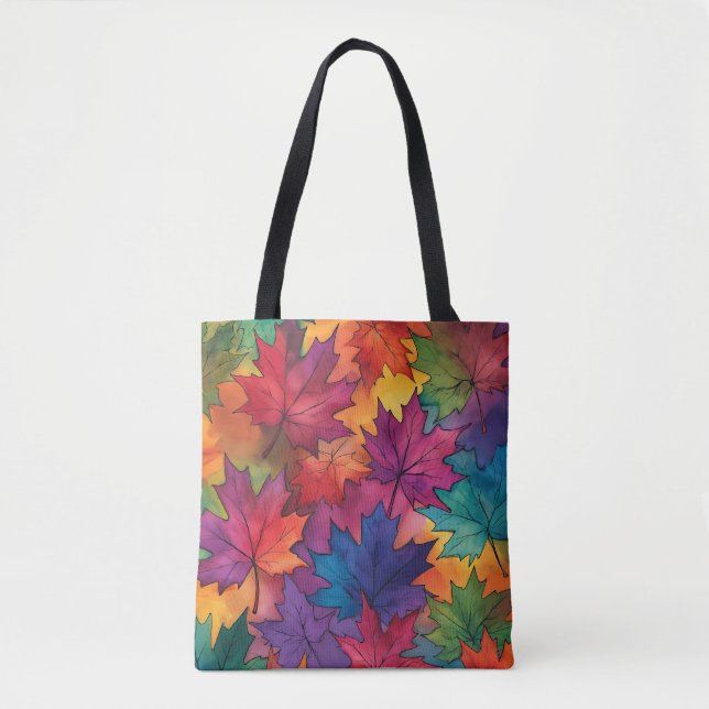 Tasche Wasserfarben Fall Natur (Vorderseite)