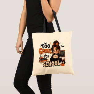 Tasche 'Zu gruselig für die Schule' für Halloween-