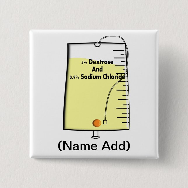 Taschen-Entwurf der Krankenschwester-IV Button (Vorderseite)