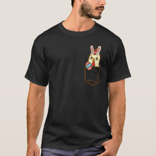 Taschen-Huhn-Häschen-Süß-Ostern-Geflügel-Landwirts T-Shirt