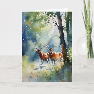 Taschen im Morgenlicht in Aquarellen Karte