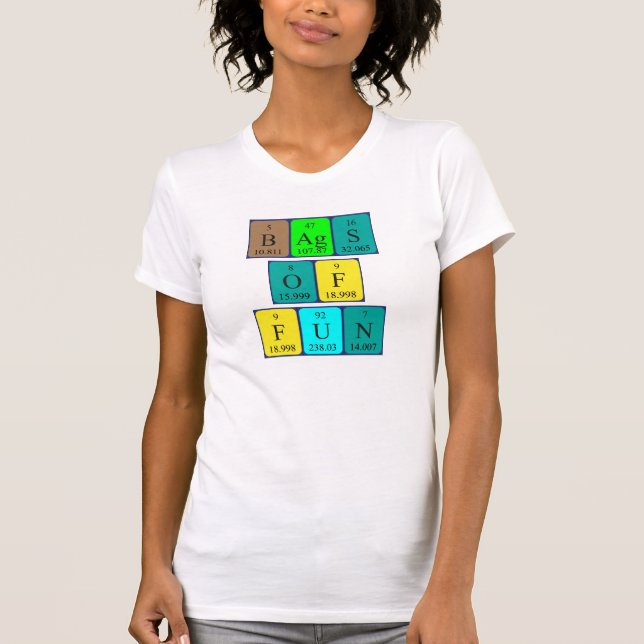 Taschen lustigen periodischen Phrase Shirt (Vorderseite)
