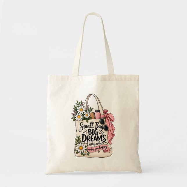 Taschen mit kleinen Träumen große Tote Bags (Vorne)