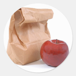 Taschen-Mittagessenaufkleber Runder Aufkleber