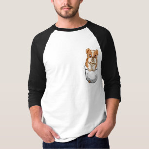 Taschen-niedlicher englischer T-Shirt