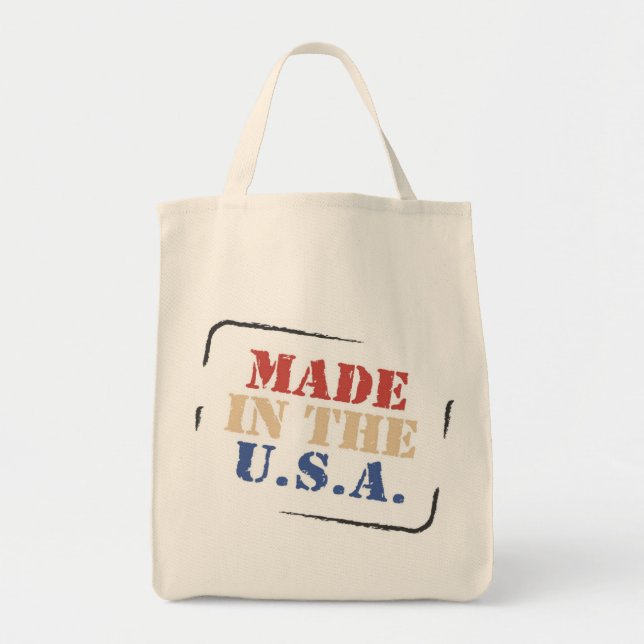 Taschen-Tasche hergestellt in den USA Tragetasche (Vorne)