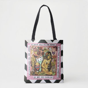 TASCHEN-TASCHE IST TAPFER, WENN SIE ERSCHROCKEN